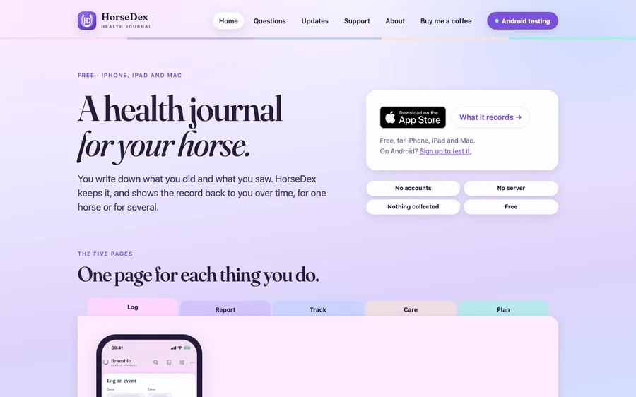 HorseDex website